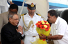 President Pranab Mukerjee gets a cordial welcome at Mangalore